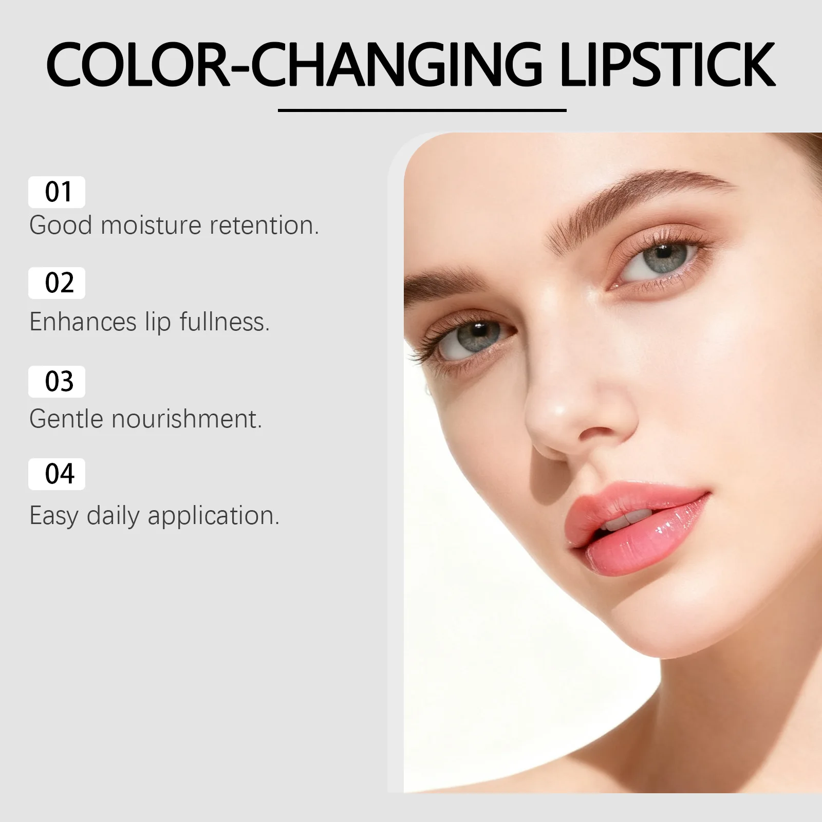 Moisturizing, Color-changing Lipstick, Silky Texture, Natural Water-gloss Glass Lip Care, Moisturizing Lips