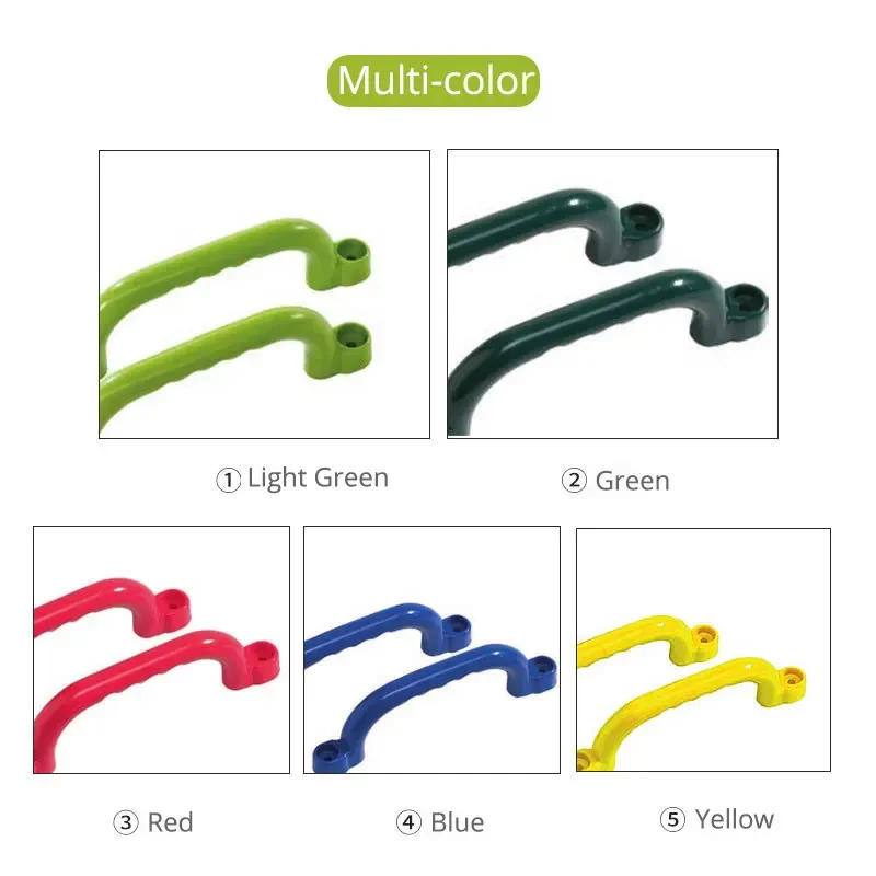 2Pcs Children Slide Climbing Plastic Handles For Indoor Outdoor Play Equipment Game Toy Playground Amusement Toy DIY Accessories