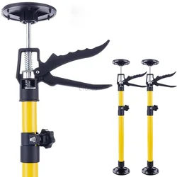 2/1Pcs Steel Support Rod Third Hand Cabinet Jacks Drywall Construction Tool Load 100kg Adjustable Quick Telescopic Support Pole