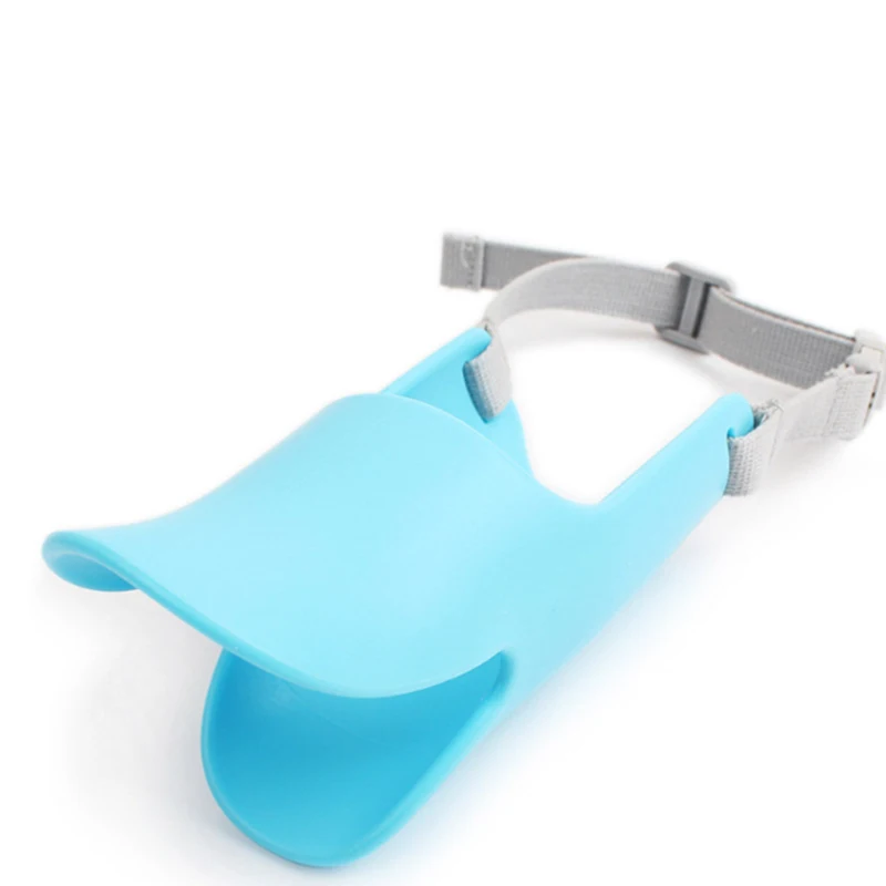 Dog Mouth Cover Duck Mouth Shape Silicone Biteproof Pet Muzzle Anti-bite Cute Washable Duckbill Cover dog muzzle