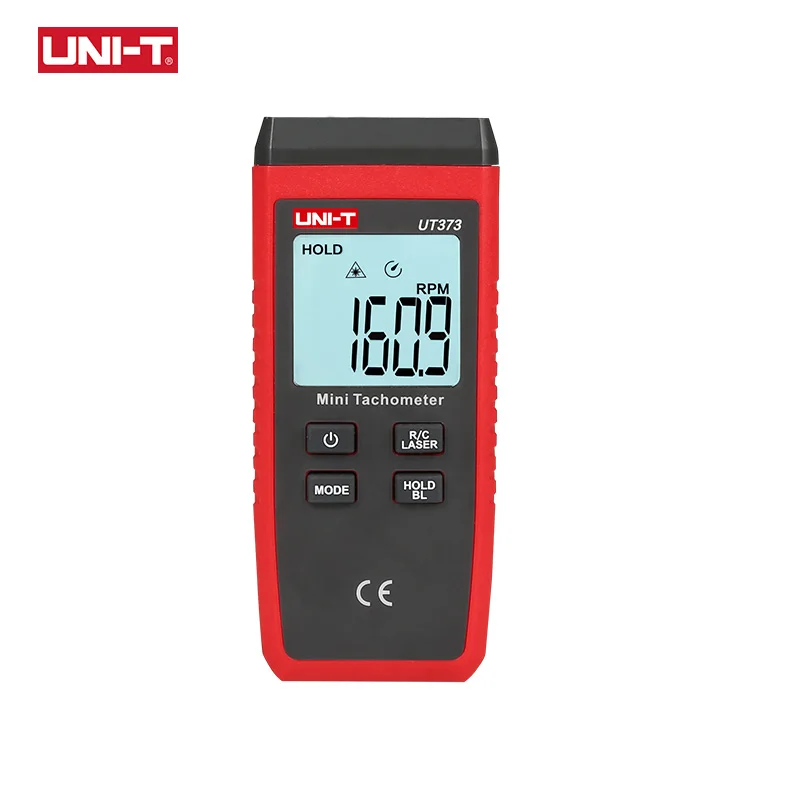 UNI-T UT373 Mini Digital Laser Tachometer Non-Contact Tachometer RPM Range 10-99999RPM Tachometer Odometer Backlight