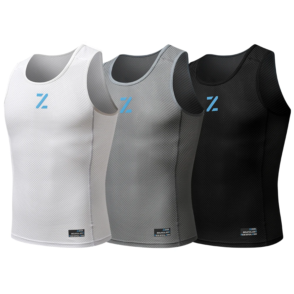 Men Cycling vest Base Layer Summer Bicycle Clothing Jersey Sleeveless Women MTB Road Bike Clothes Mesh Underwear White Black