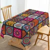 Tablecloth 1PCS Coffee Table Square Round Table Waterproof Non-Wash Tablecloth Dining Table Geometric Polyester Table Decoration 2