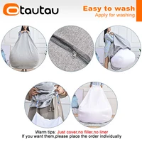OTAUTAU 2/3/4/5/6/7ft Pouf Insert Inner Liner Cover without Filler Bean Bag EPS Foam Giant Sac Laundry Wash Bags Mesh DD001 2