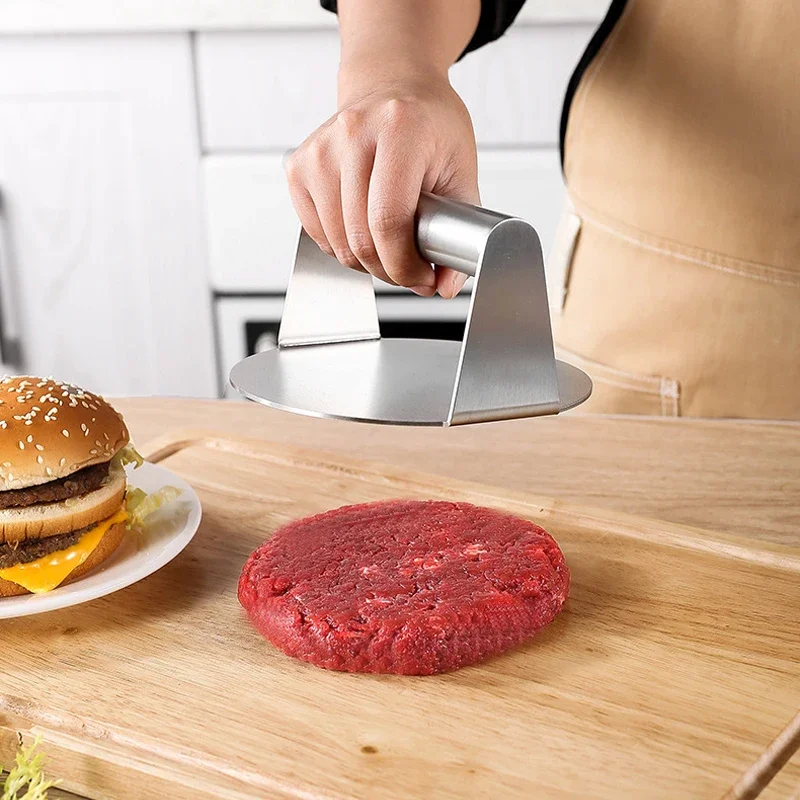 Hamburger Press 304Stainless Steel Non-Stick Meat Beef Grill Burger Barbecue Press Patty Maker Hamburger Maker Kitchen Supplies