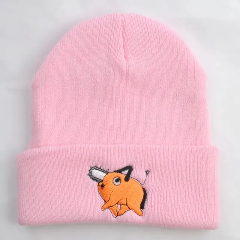 Cosplay Hat Cosplay Prop Accessories Outdoor Chainsaw Man Knitted Plush Hat Pochita Warm Cap Anime Cosplay Unisex Costume Prop Party Accessories Gift