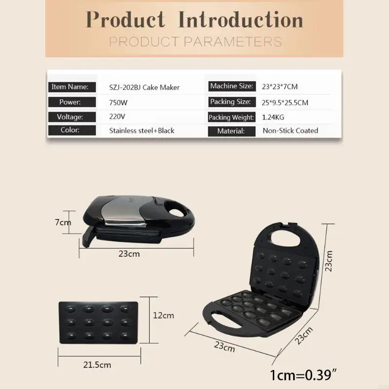 D0AB Electric Walnut Cake Maker Automatic Nut Bread Machine Sandwich Iron