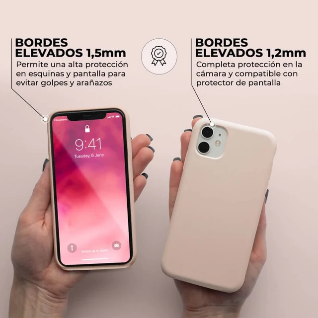 Funda Silicona iPhone 11 rosa-anaranjado GENERICO