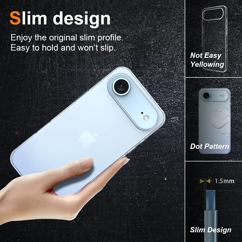 Ultra Thin Luxury Transparent Soft TPU Silicone Case - Clear Protective Back Cover