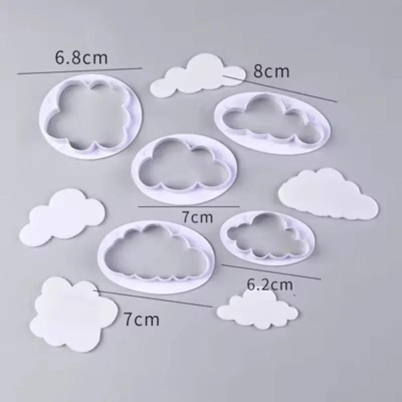 Description Picture 3 of item5Pcs/set Fondant Cutter Cloud Plastic Cake Cookie Biscuit Cutter Fondant Mold Fondant Cake Decorating Tools Sugar Craft
