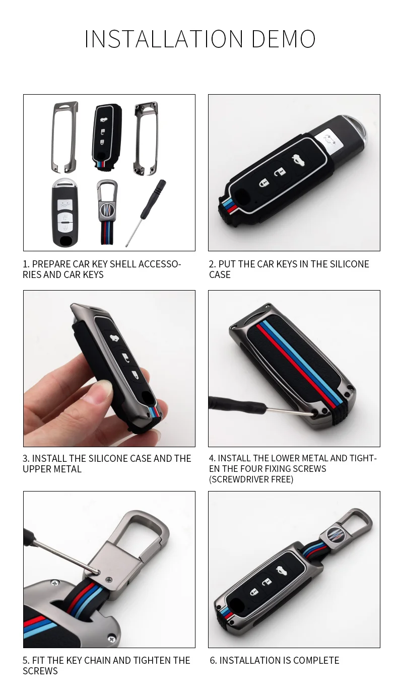 Portachiavi per Auto per Mazda 6 2 3 cx3 cx5 gh Atenza pulsante Shell Holder protezione remota accessori portachiavi Auto - S8a6365a4b2fb48ff9c4cf6c64778a8f6o