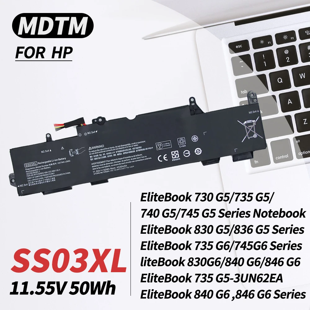 Ss03Xl 933321-855 Batteria Per Laptop Per Hp Elitebook 840 G5 G6 730 735 740 745 830 846 G5 735 745 830 G6 Zbook 14U G5 G6 Hsn-I13C-4