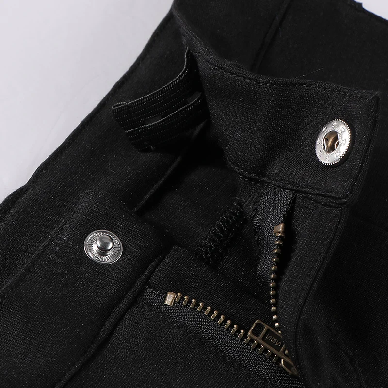 Boys short pants black summer spring trouser high elasticity waistband fashion pants soft kid clothes front zipper opening