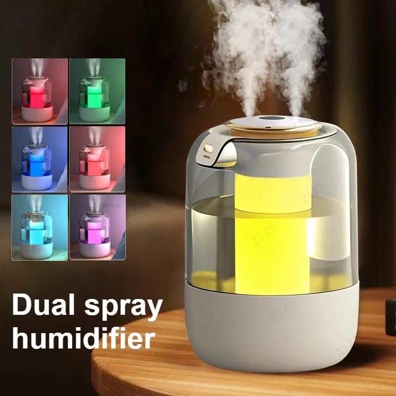 Large Capacity Dual Spray Humidifier USB Humidifier Home Office Small ...