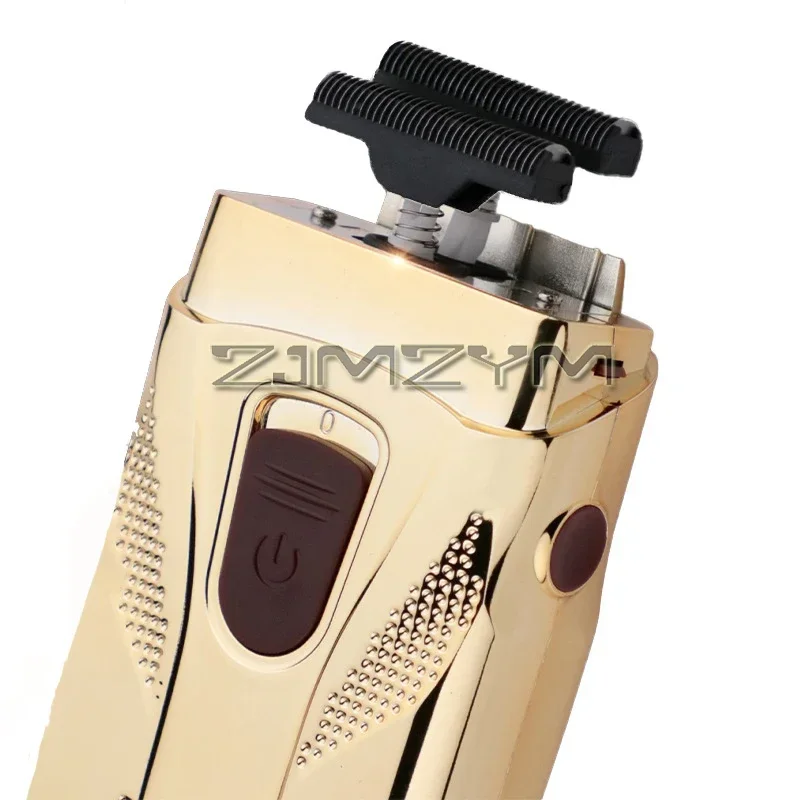 더블 블레이드 왕복 면도기 건식 습식 이중 용도 전기 머리 깎기 전문 오일 헤드 화이트닝 장치 휴대용 트리머