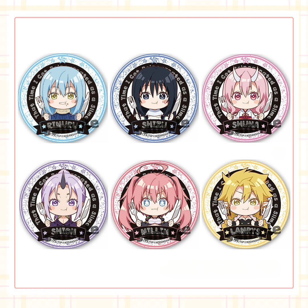 58MM Character Benimaru Shuna Artistic Fashion Costumes Badge Rimuru Tempest Novelty Popular Accessories Special Use Items Toy