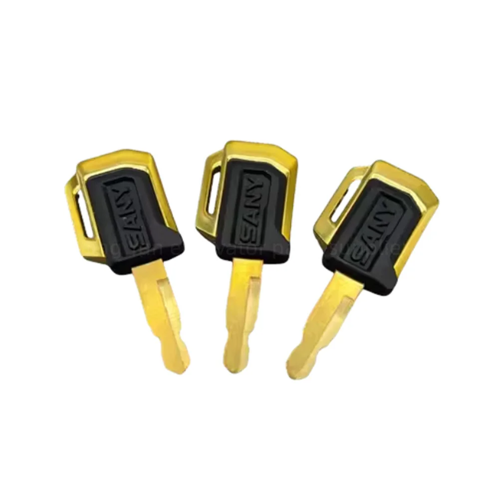 For 5pcs SANY SY16/35/55C/60/65/75/135/155/215/235/285/365 Side Door Ignition Start Key Excavator Parts
