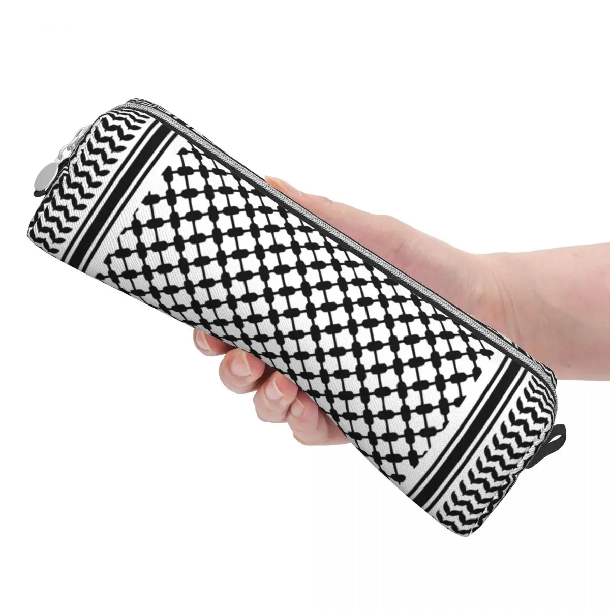 학생 가방용 패션 블랙 아랍 Keffiyeh 펜슬 케이스, 학생 학교 선물, 팔레트 아랍어 펜슬 케이스