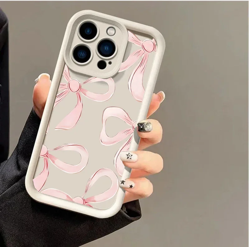 Elegant Pink Bow Matte Cover