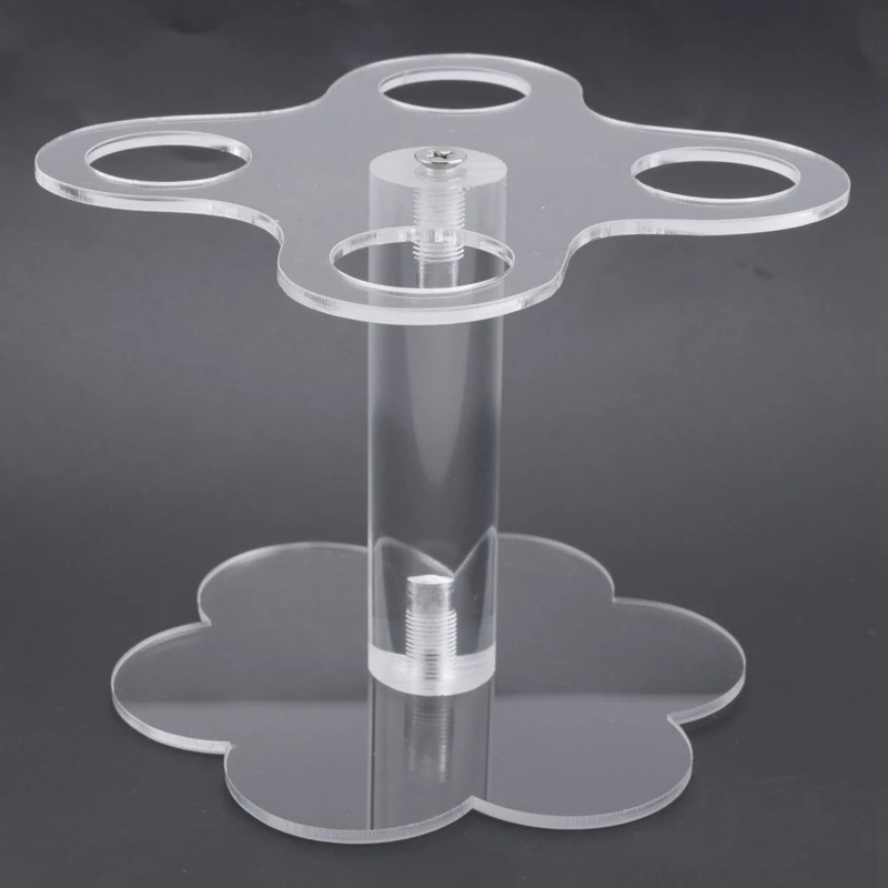 Ice Cream Cone Holder,4 Holes Acrylic Cone Display Stand Waffle Sushi Hand Roll Stand Rack For Kids Baking Party ets