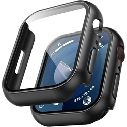 Premium Tempered Glass Screen Protector Cover for Apple Watch - Full Coverage and Ultimate Protection Accessories (45mm)