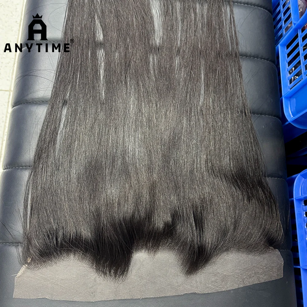 Straight 13x4 HD Invisible M Style Hairline Lace Frontal 100% Human Hair Preplucked Natural Color 13x4 Lace Frontal For Women