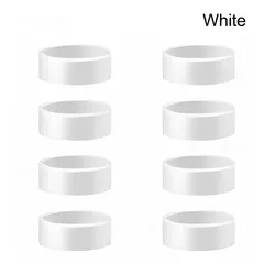 8-Pack Elastic Protective Silicone Joystick Ring Covers (8pcs white)
