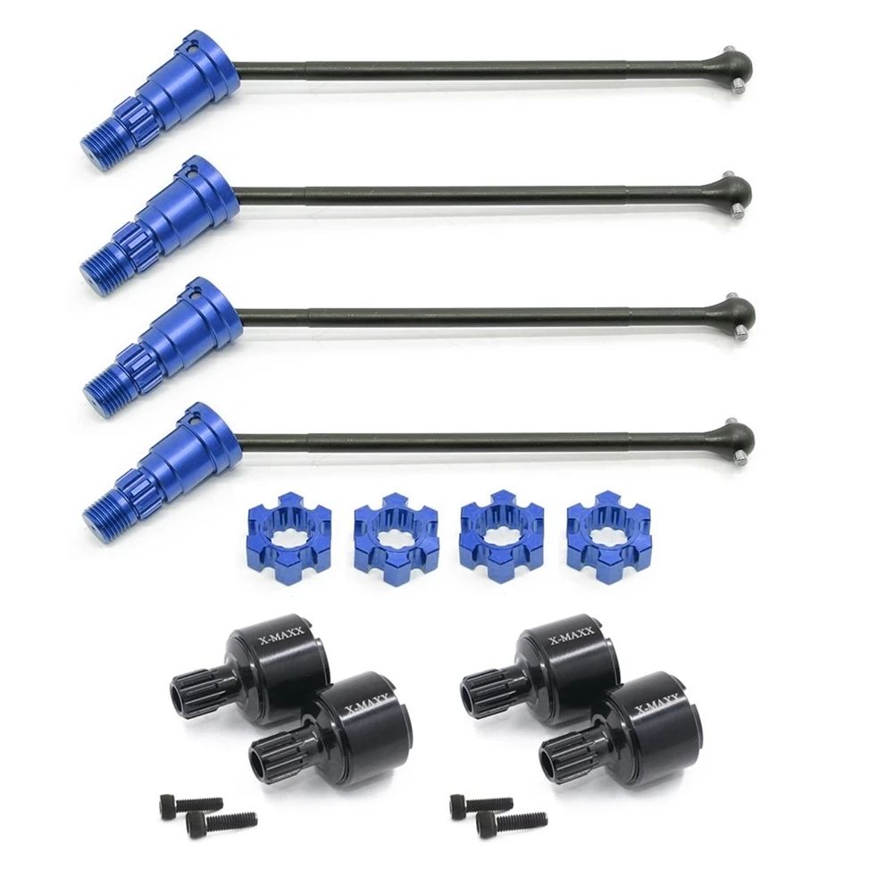 

Metal Drive Shaft CVD Steel Drive Cup for Traxxas X-Maxx XMAXX 8S 1/5 Monster Truck RC Car Upgrades Parts,Blue