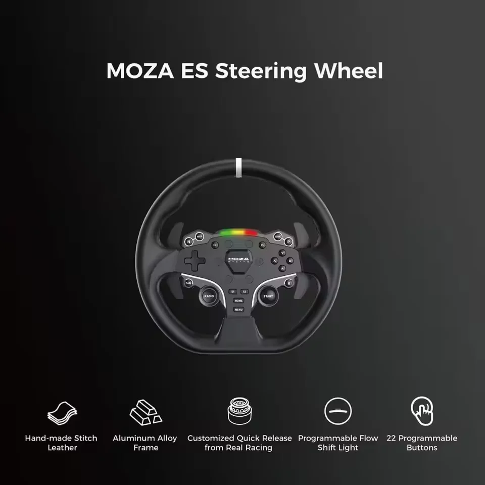 MOZA R5 Racing Simulator Gaming Steering Wheel Servo Direct Drive Base Gaming Steering Wheel Pressure Pedal Equipment