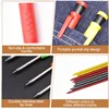 2.8mm Solid Carpenter Pencil, Deep Hole Marking Pencil, Carpenter Mechanical Pencil Built in pencil sharpener Scriber Refill 4
