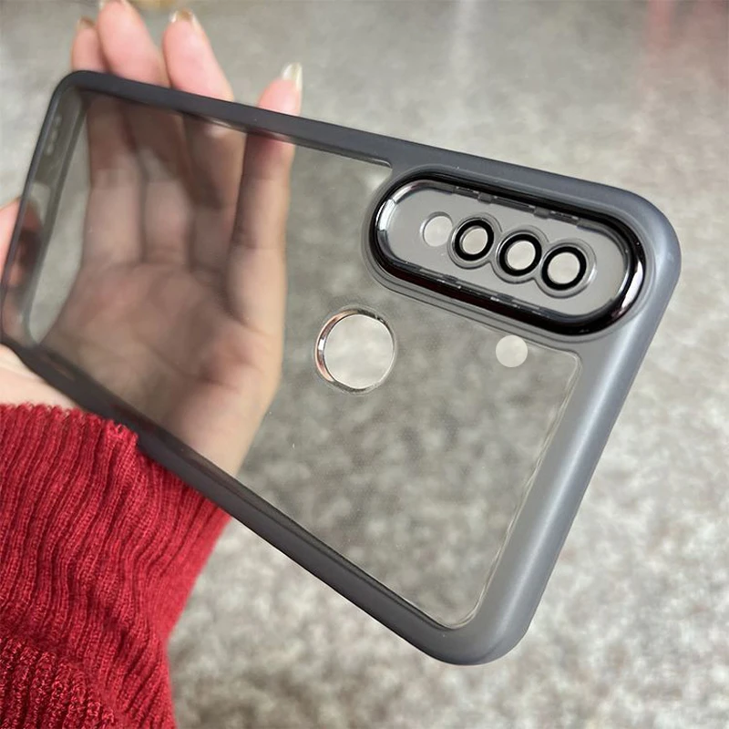 Luxury Soft Bumper Clear Back Phone Cover
