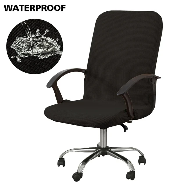 Waterproof Elastic Stretch Chair Covers - Anti-dirty Removable Slipcovers for Office and Desk Chairs