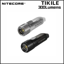 NITECORE TIKI TIKILE 300Lumens Mini Keychain Light Triple Lihgt Sources USB-Rechargeable Portable Lighting UV Light For Outdoor