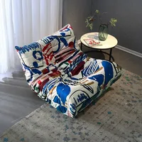 MOMO Personalized Patterned Fashion Caterpillar Sofa Living Room Designer Single Leisure Chair Tatami Balcony Width 80cm 3