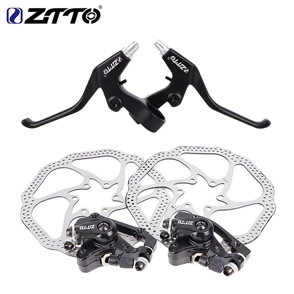 Ztto Mtb Bicycle Disc Brake Set Brake Calipers 160mm Rotor Brake Lever