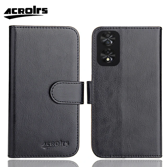 For TCL 40 Nxtpaper 4G Leather Case Skin-touch PU Leather Phone Cover  Wallet Stand - Black