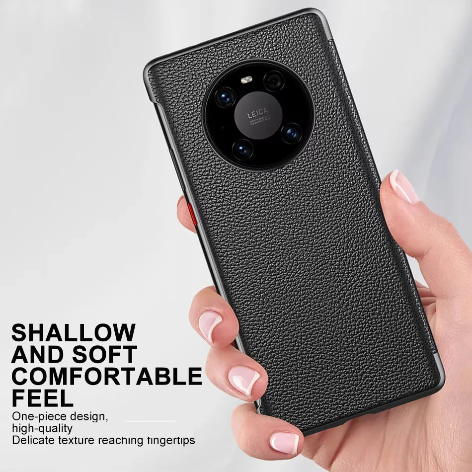 Leather Flip Cover with Smart View and Sleep/Wake Functionality