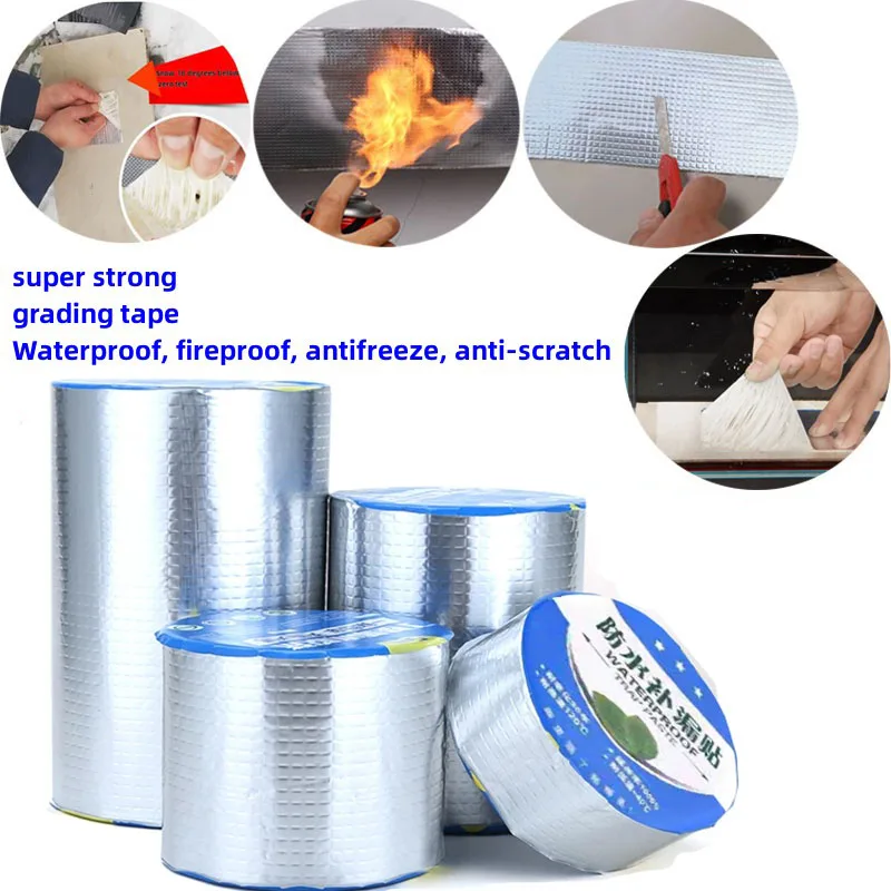 Fita Butílica Folha de Alumínio Impermeável Stop Leaks Seal Repair Borracha Super Forte Auto Fix Fiberfix Duto Adesivo