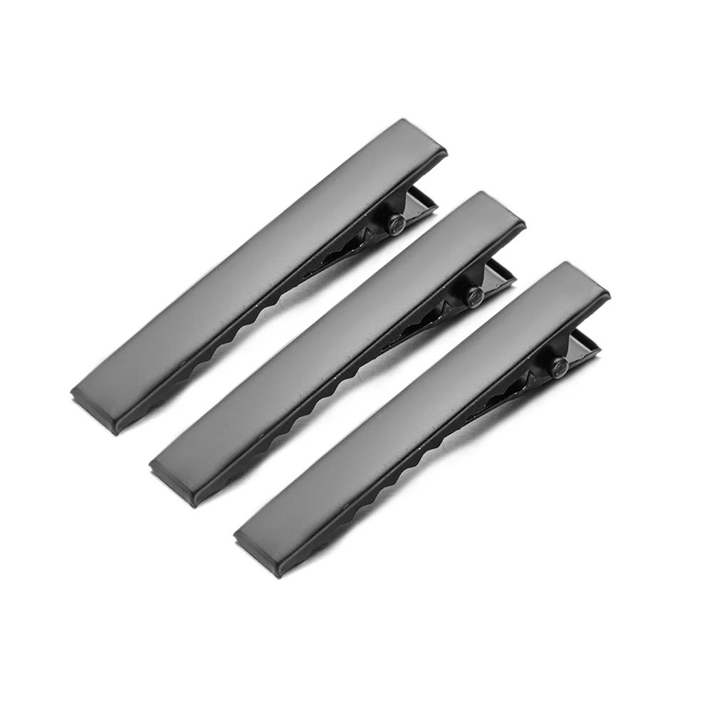 50 Stück Metall Krokodil klemme Haarschmuck leere Einstellung Basis DIY Schmuck Haarnadeln Haars pange Ornament Frauen Haarstyling-Tool – Detail 3