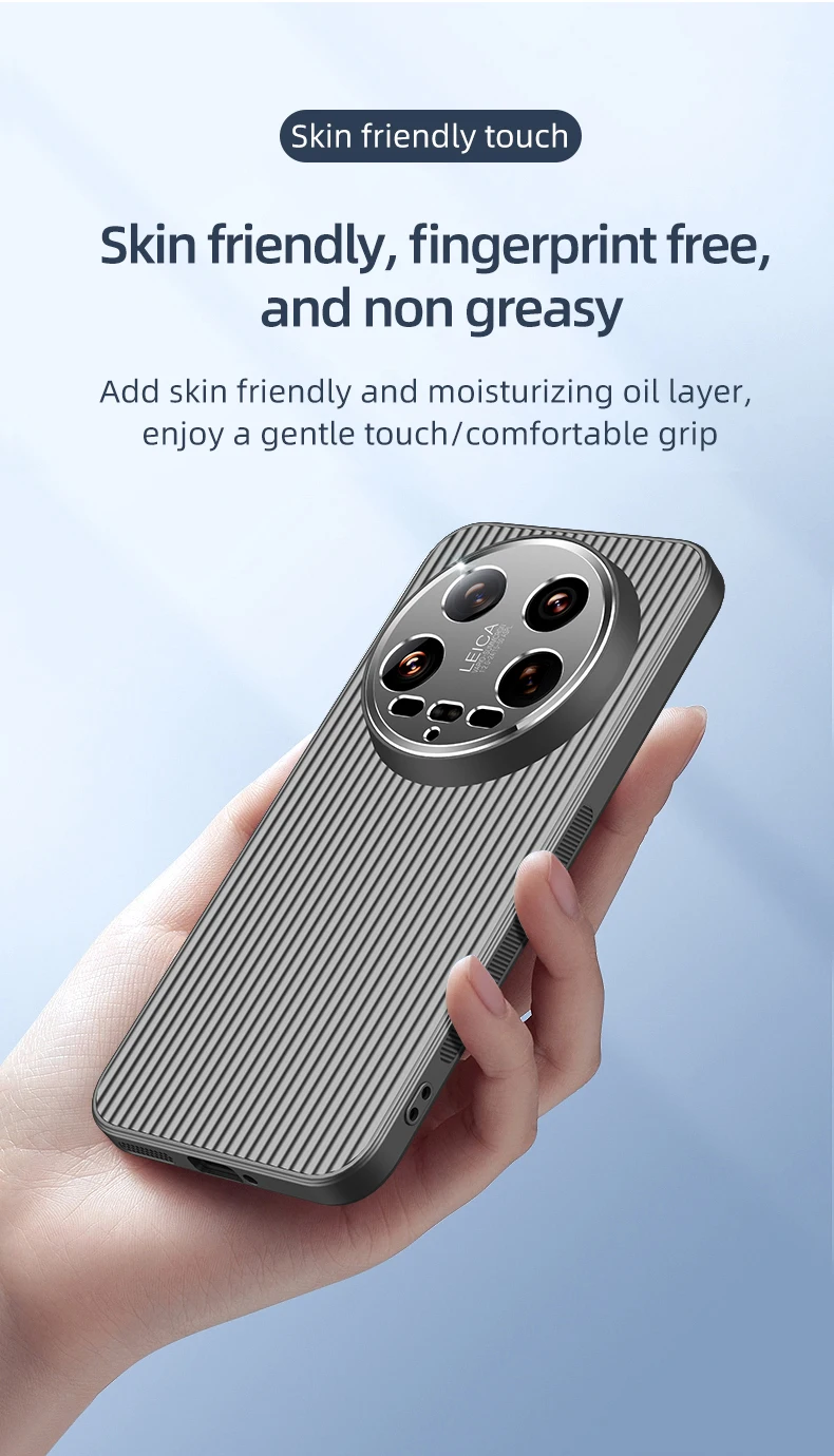 per Xiaomi Mi 14 Redmi K40 Pro Ultra Custodia per telefono 3D Stripe Metal Cover Proteggi fotocamera Opaco Soft Shell Anti-caduta Antiscivolo Fundas_voghion.com