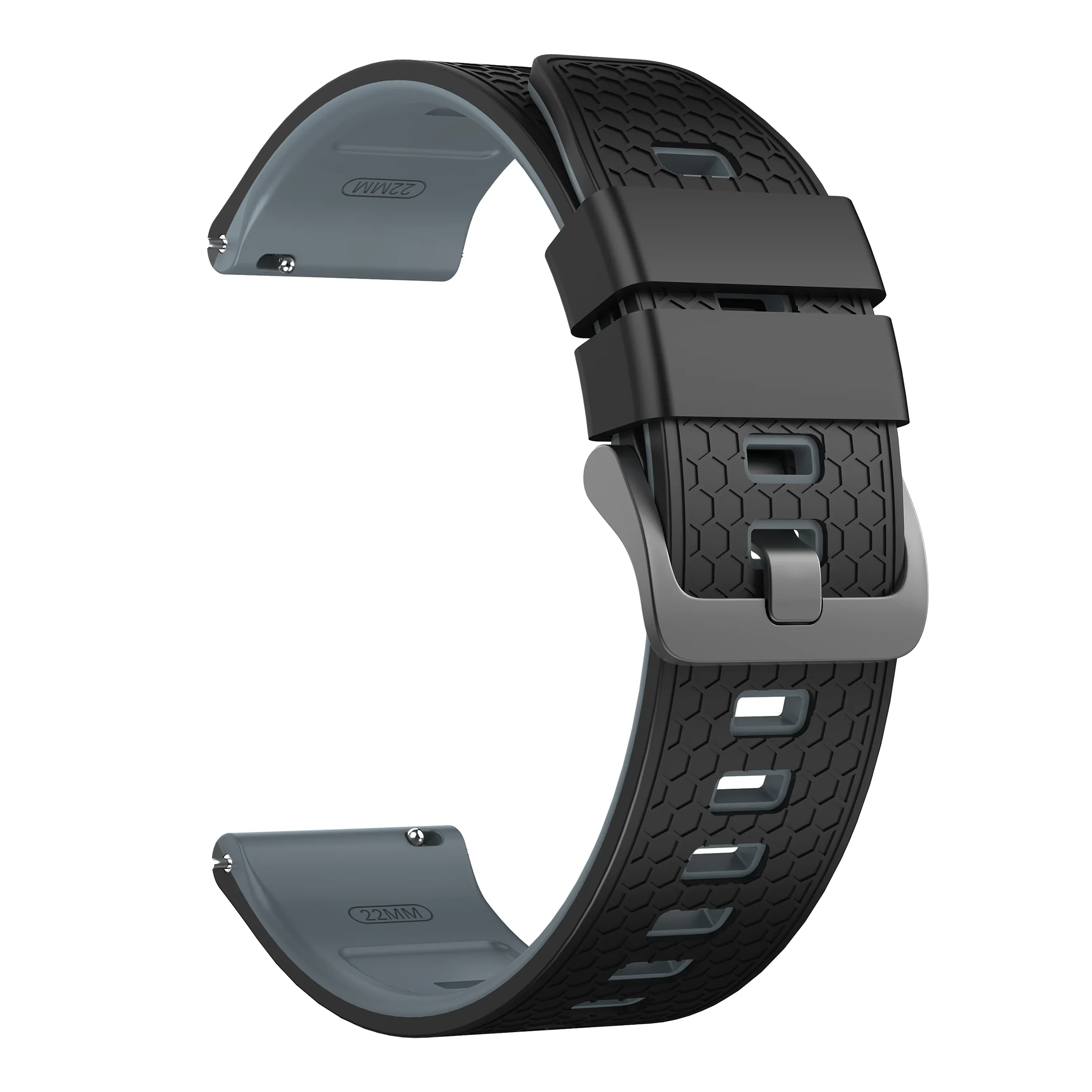 22mm Easy Fit Silicone Strap Wristband - Soft Replacement Bracelet