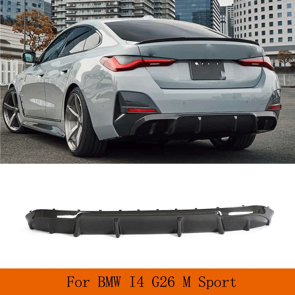 

Car Rear Bumper Diffuser Spoiler For BMW 4 Series I4 G26 M Sport 440i 430i 4 Door 2021-2023 Carbon Fiber Rear Bunper Protector