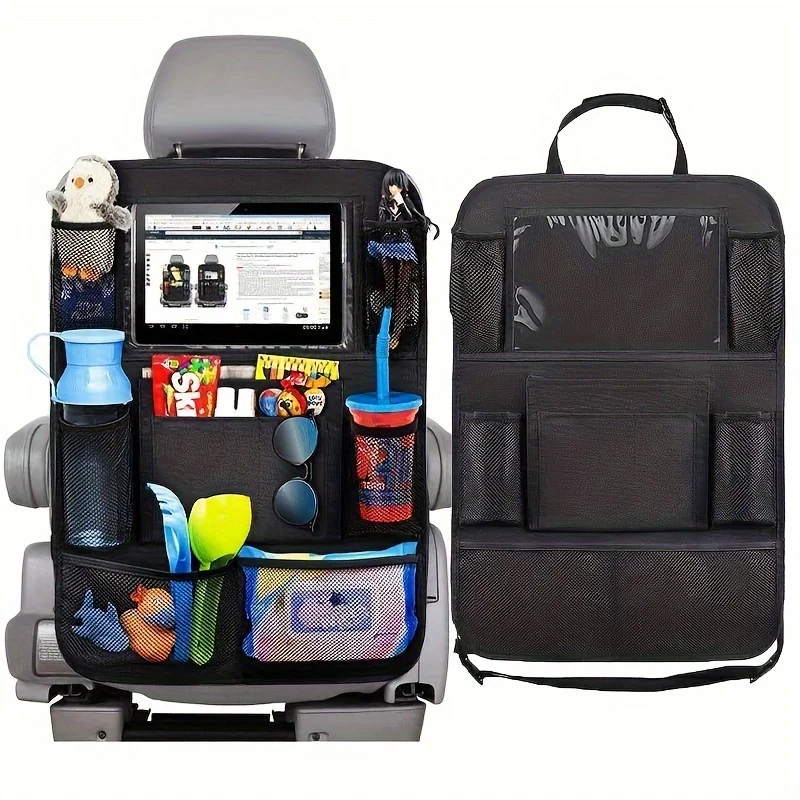 General Motors Seat Backrest Storage Bag with Cup Holder and Foot Mat