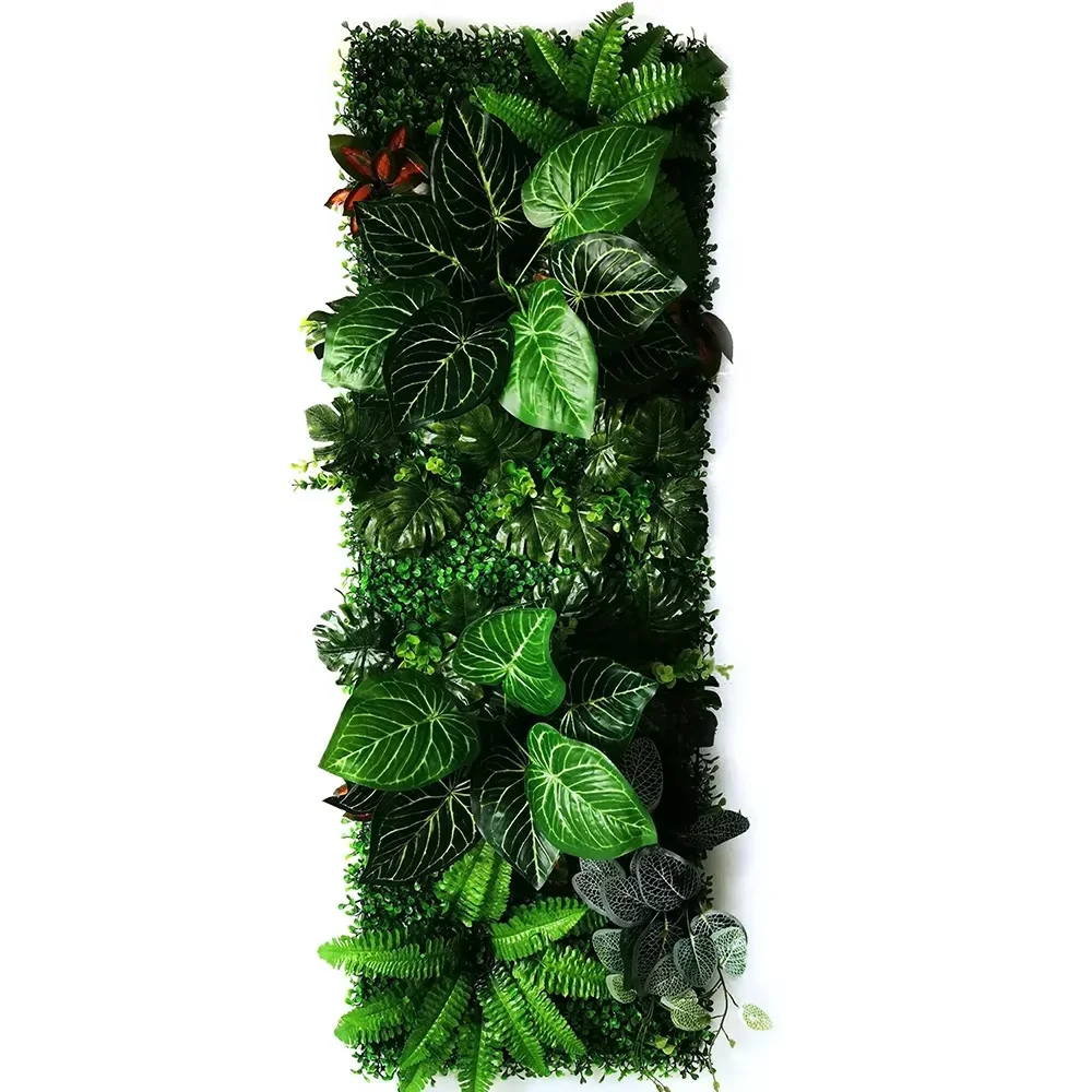 40 * 120 cm 3D-Kunstpflanze Gras Wandpaneel Box Holzzaun Kunstrasen Moos Geeignet für Außen- und Innengärten – Detail 3