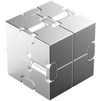 Cube magique en métal anti-Stress, jouet éducatif Portable, décompression, jouets relaxants pour enfants et adultes, cadeau d'anniversaire 5
