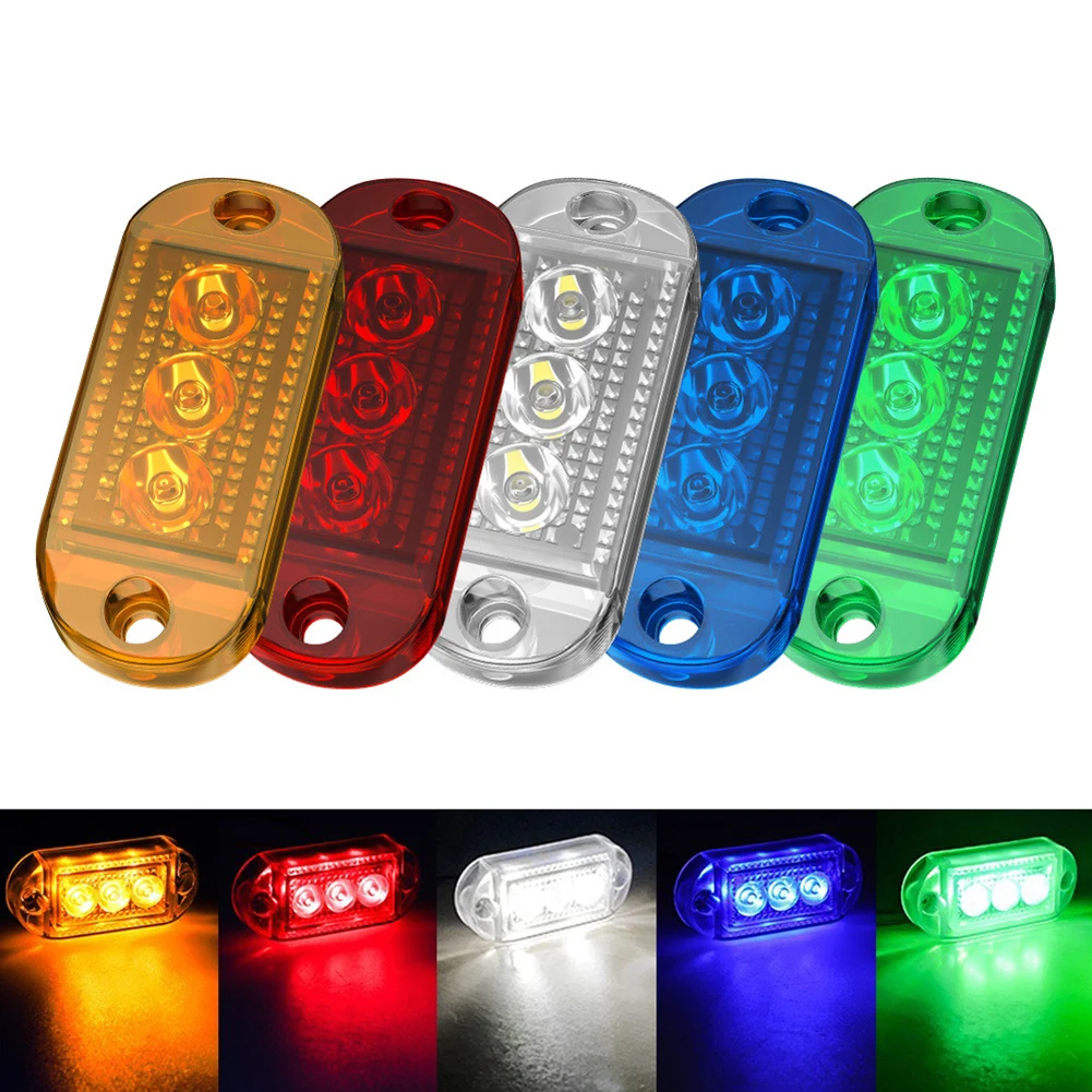 

1x 67x28x15mm LED Side Marker Light DC12-24V White/ Yellow/ Red/ Blue/ Green Signal Lamp For Most Buses/Trucks/Trailers/Lorries