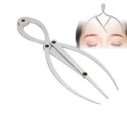 Gold Proportion Scale Face Eyebrow Site Positioning Ruler Tattoo Eyebrow Stainless Steel Three Points Positioning Balance Ruler