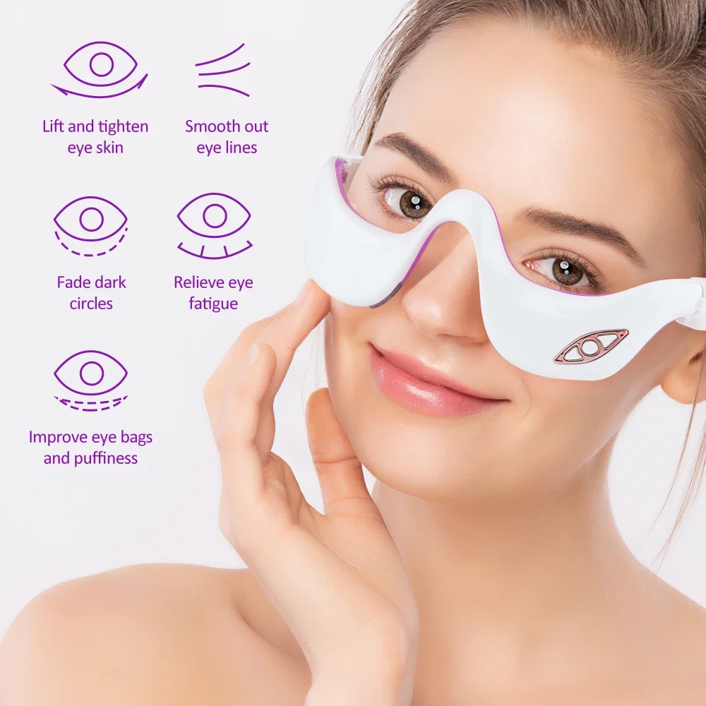 Eye Massager Electric Anti Wrinkle Aging Eye Care Beauty Tool Massage Rechargeable Fatigue Relief Device