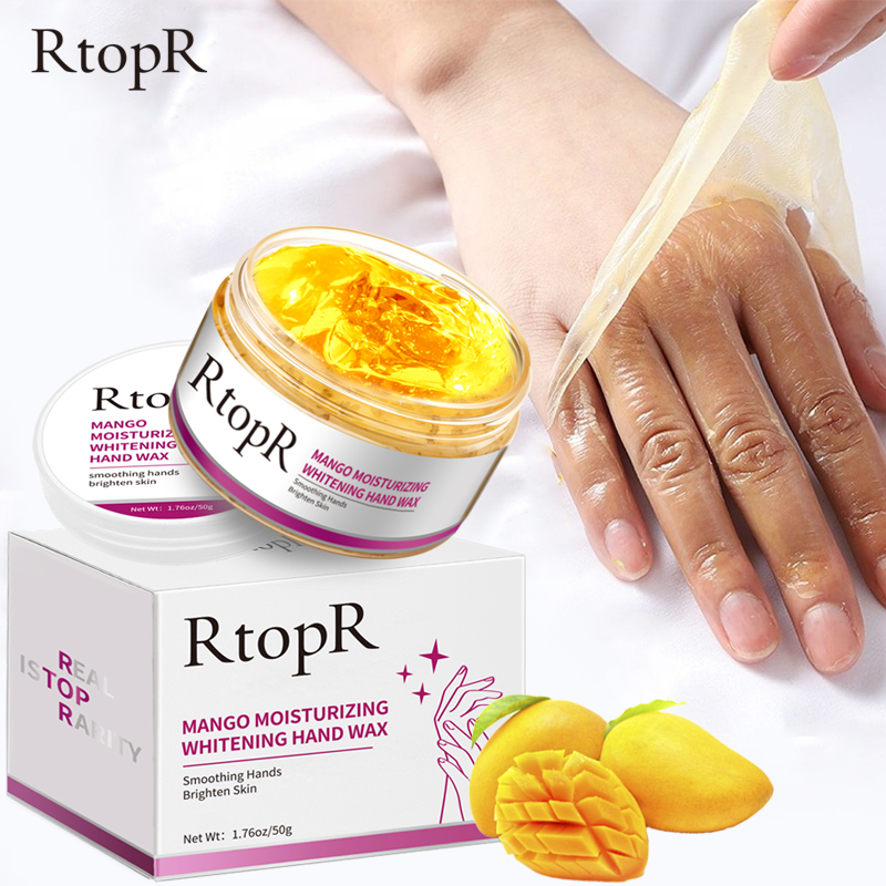 RtopR Mango Tear Hand Wax Whitening Skin Hand Mask Repair Exfoliating