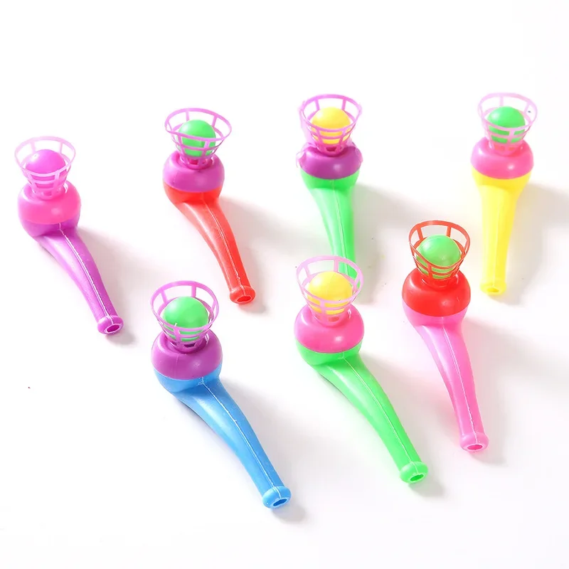 

5Pcs Plastic Pipe Blowing Ball Kids Toys Outdoor Games Balance Training Funny Educational Toys for Children Gifts Magical Toy